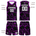 Custom Black Purple Basketball Jersey Uniform Suit Printed Your Logo Name Number