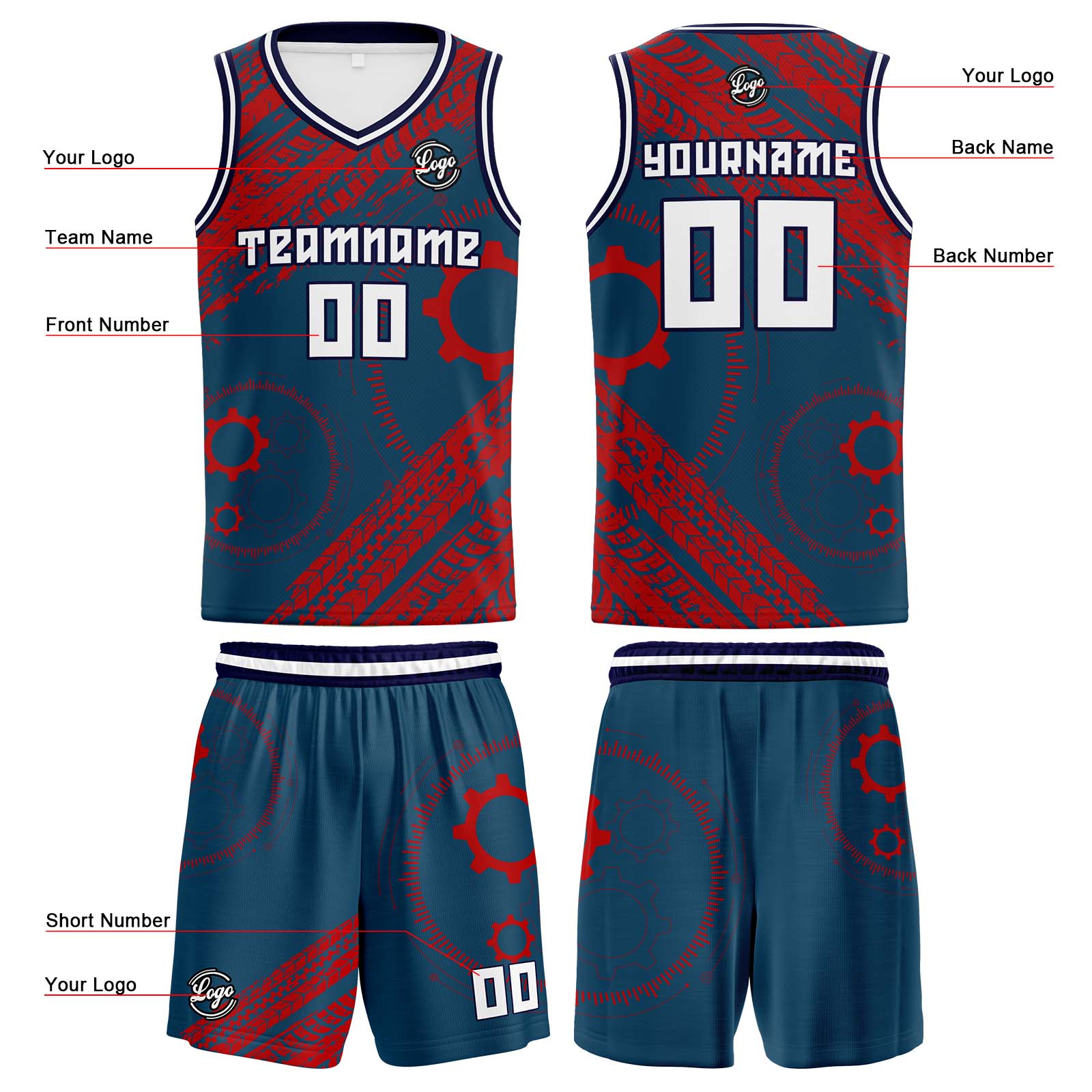 Custom Aegean Blue Basketball Jersey Uniform Suit Printed Your Logo Name Number