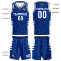 Custom Royal Basketball Jersey Uniform Suit Printed Your Logo Name Number