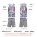 Custom Grey Basketball Jersey Uniform Suit Printed Your Logo Name Number