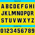 Custom Yellow Blue Basketball Jersey Uniform Suit Printed Your Logo Name Number