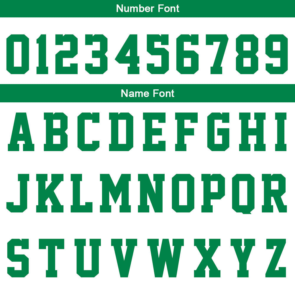 Custom Basketball Jersey Uniform Suit Printed Your Logo Name Number White-Green