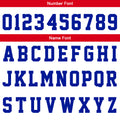 Custom Basketball Jersey Uniform Suit Printed Your Logo Name Number White-Royal-Red