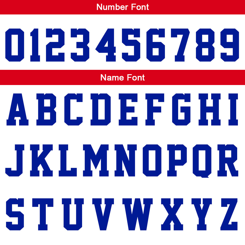 Custom Basketball Jersey Uniform Suit Printed Your Logo Name Number White-Royal-Red