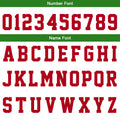 Custom Basketball Jersey Uniform Suit Printed Your Logo Name Number White-Red-Green