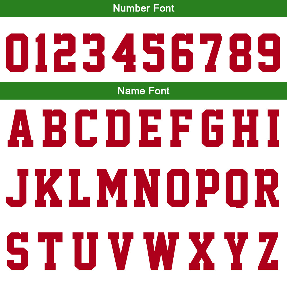 Custom Basketball Jersey Uniform Suit Printed Your Logo Name Number White-Red-Green