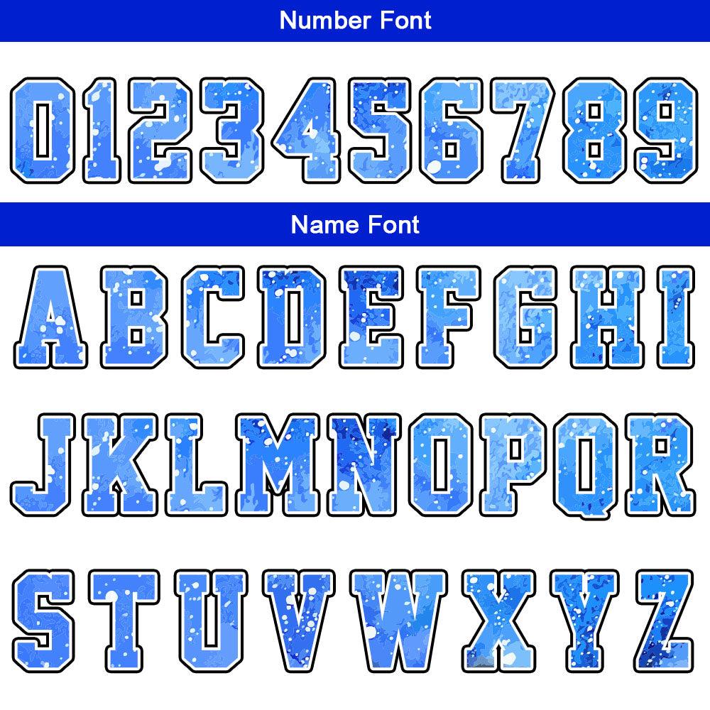 Custom Basketball Jersey Uniform Suit Printed Your Logo Name Number White-Blue-Starry Sky