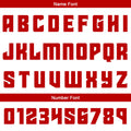 Custom Red Basketball Jersey Uniform Suit Printed Your Logo Name Number