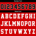 Custom Basketball Jersey Uniform Suit Printed Your Logo Name Number Red-Black