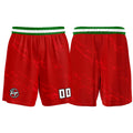 Custom Red Green Basketball Jersey Uniform Suit Printed Your Logo Name Number