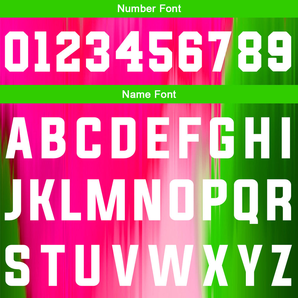 Custom Basketball Jersey Uniform Suit Printed Your Logo Name Number Rainbow-Rose-Green