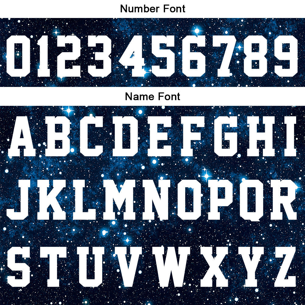 Custom Basketball Jersey Uniform Suit Printed Your Logo Name Number Starry sky