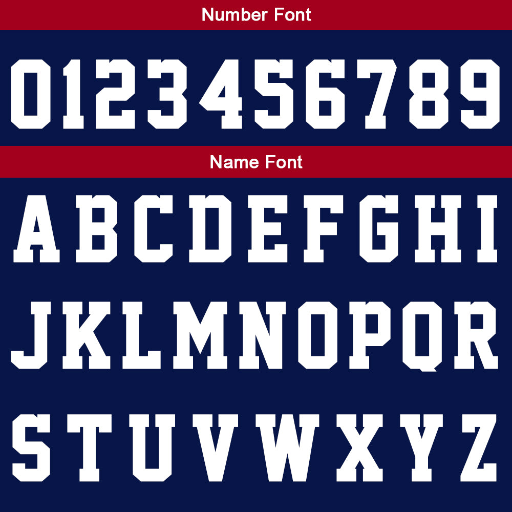 Custom Basketball Jersey Uniform Suit Printed Your Logo Name Number Navy-Red-White