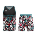 Custom Black Red Green Basketball Jersey Uniform Suit Printed Your Logo Name Number