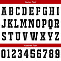 Custom White Red Basketball Jersey Uniform Suit Printed Your Logo Name Number
