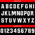 Custom Black Red Basketball Jersey Uniform Suit Printed Your Logo Name Number