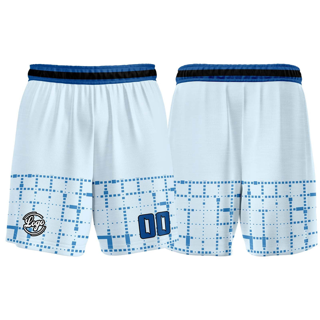 Custom Light Blue Basketball Jersey Uniform Suit Printed Your Logo Name Number