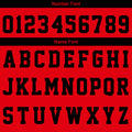 Custom Basketball Jersey Uniform Suit Printed Your Logo Name Number Red-Black