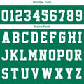 Custom Basketball Jersey Uniform Suit Printed Your Logo Name Number Green-White