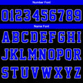 Custom Basketball Jersey Uniform Suit Printed Your Logo Name Number Royal-Black