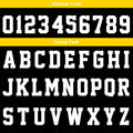 Custom Basketball Jersey Uniform Suit Printed Your Logo Name Number Black-Yellow