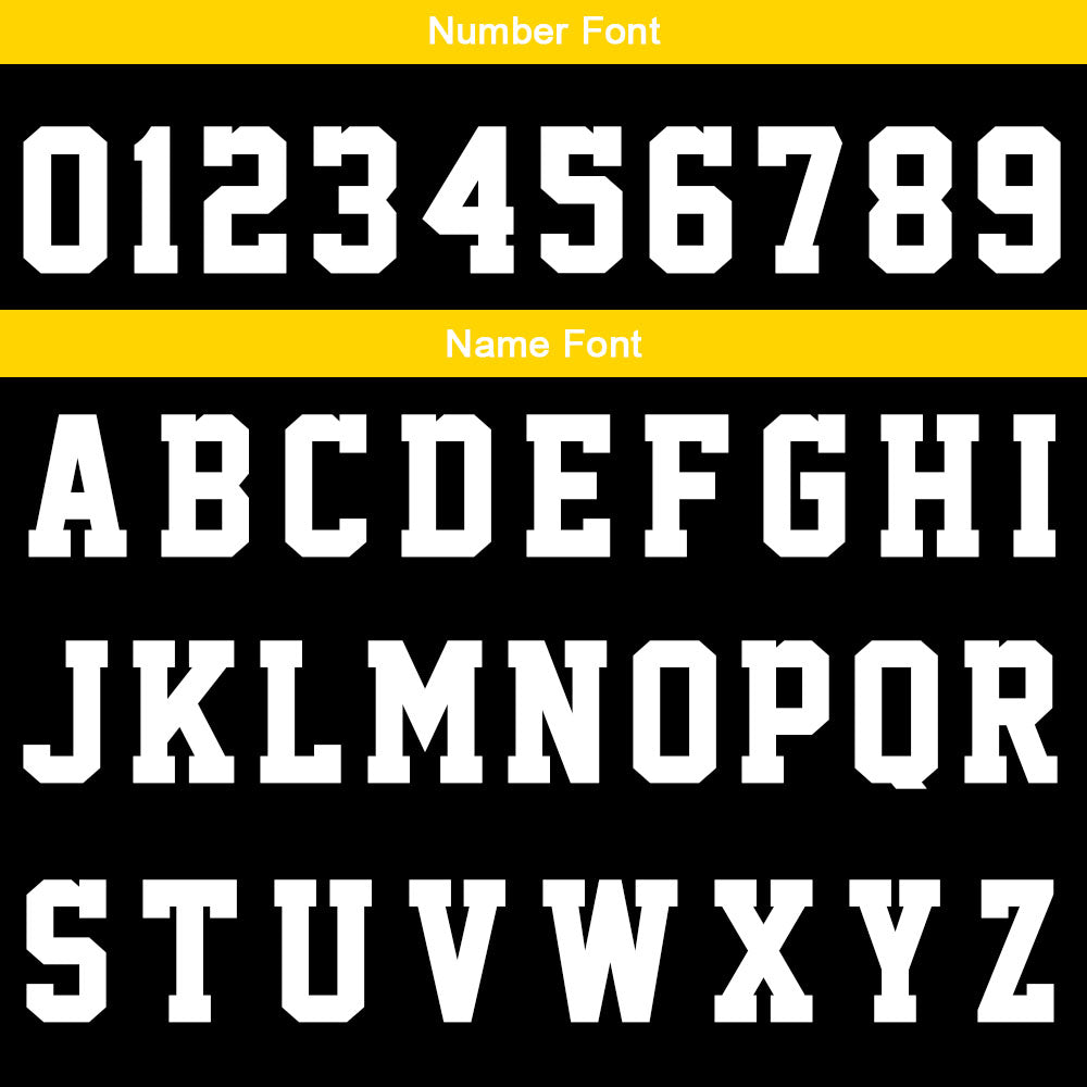Custom Basketball Jersey Uniform Suit Printed Your Logo Name Number Black-Yellow