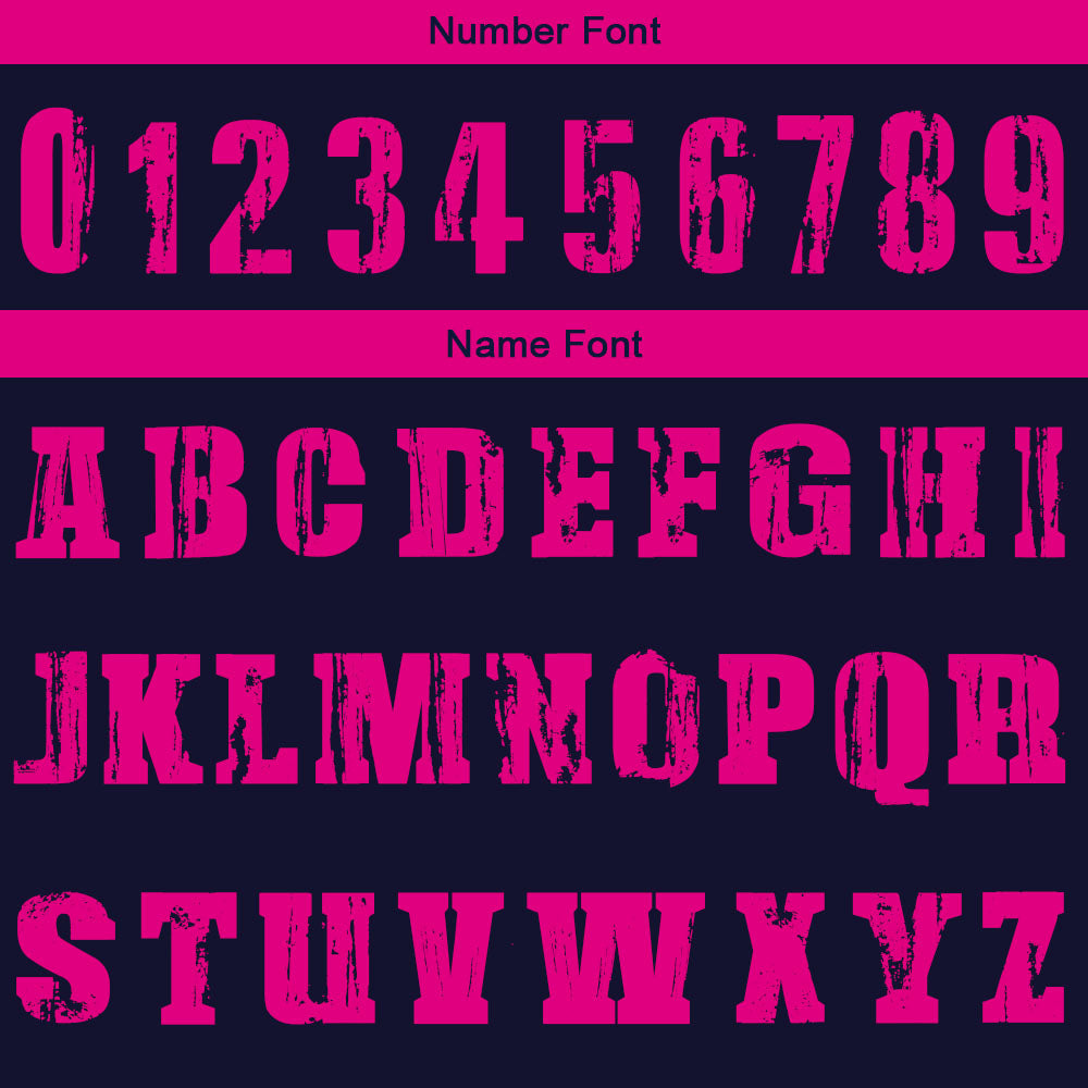 Custom Basketball Jersey Uniform Suit Printed Your Logo Name Number Navy-Hot Pink