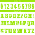 Custom Basketball Jersey Uniform Suit Printed Your Logo Name Number White-Neon Green