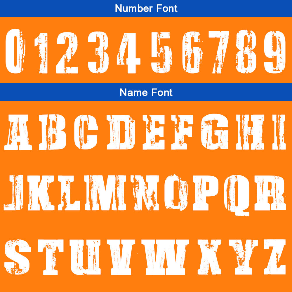 Custom Basketball Jersey Uniform Suit Printed Your Logo Name Number Orange-Blue