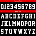 Custom Basketball Jersey Uniform Suit Printed Your Logo Name Number Black-Red