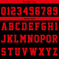 Custom Basketball Jersey Uniform Suit Printed Your Logo Name Number Black-Red