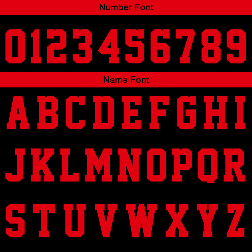 Custom Basketball Jersey Uniform Suit Printed Your Logo Name Number Black-Red