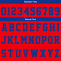 Custom Basketball Jersey Uniform Suit Printed Your Logo Name Number Red-White-Royal