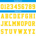 Custom Basketball Jersey Uniform Suit Printed Your Logo Name Number White-Blue-Yellow