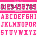 Custom Basketball Jersey Uniform Suit Printed Your Logo Name Number White-Pink