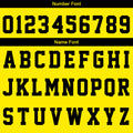 Custom Basketball Jersey Uniform Suit Printed Your Logo Name Number Yellow-Black