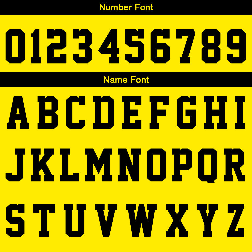 Custom Basketball Jersey Uniform Suit Printed Your Logo Name Number Yellow-Black