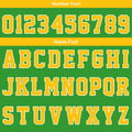 Custom Basketball Jersey Uniform Suit Printed Your Logo Name Number Yellow-Green