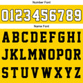 Custom Basketball Jersey Uniform Suit Printed Your Logo Name Number Yellow