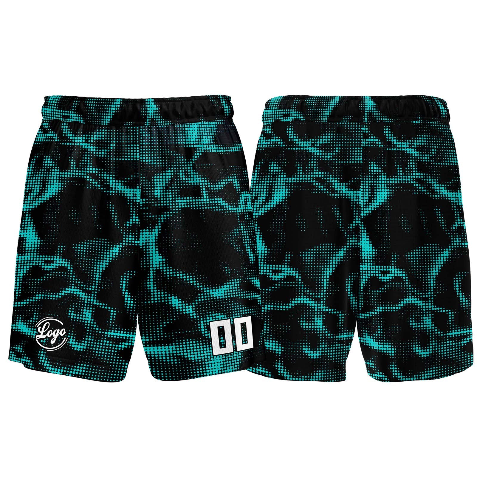 Custom Black Teal Basketball Jersey Uniform Suit Printed Your Logo Name Number