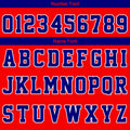 Custom Basketball Jersey Uniform Suit Printed Your Logo Name Number Royal-Red