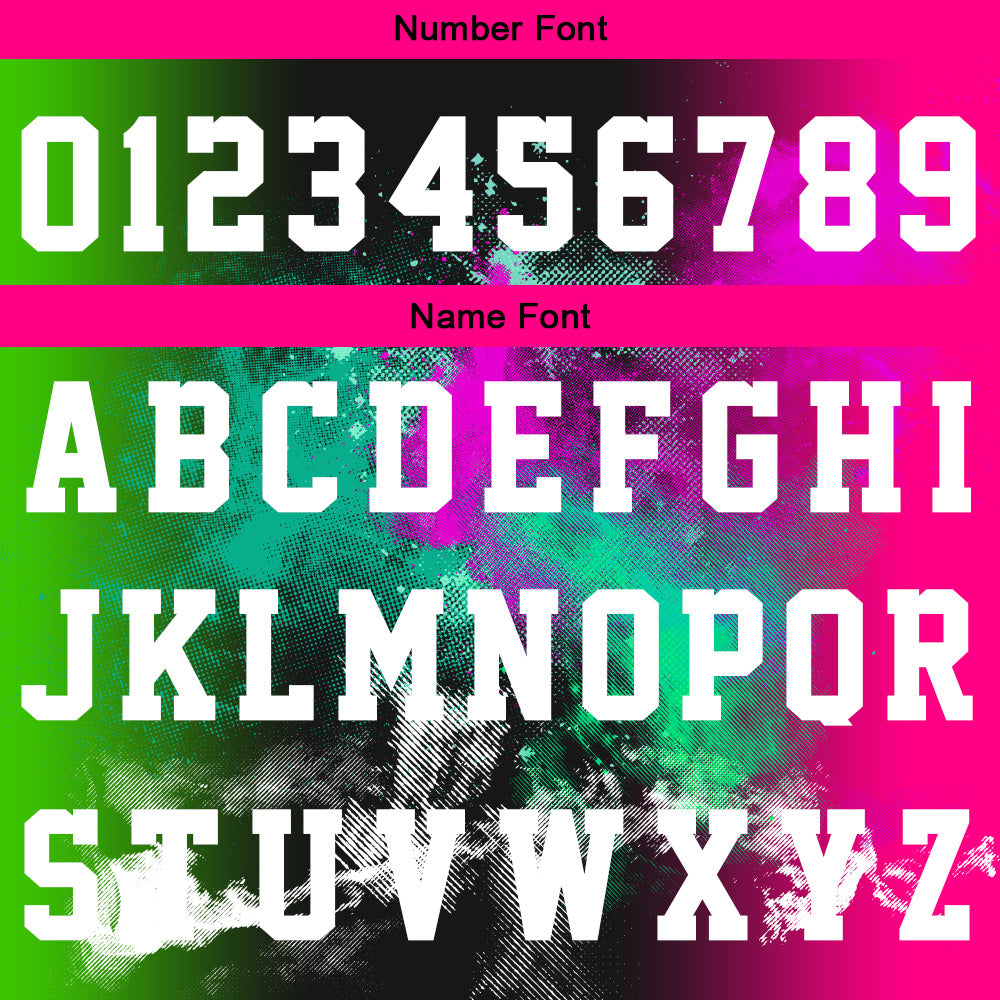 Custom Basketball Jersey Uniform Suit Printed Your Logo Name Number Splash-Rose-Green