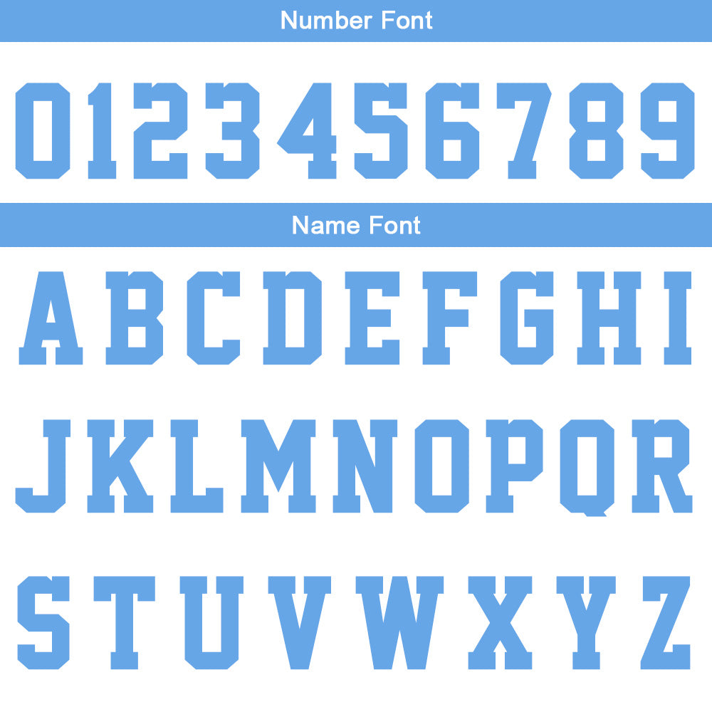Custom Basketball Jersey Uniform Suit Printed Your Logo Name Number White-Light Blue