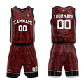 Custom Basketball Jersey Uniform Suit Printed Your Logo Name Number Red