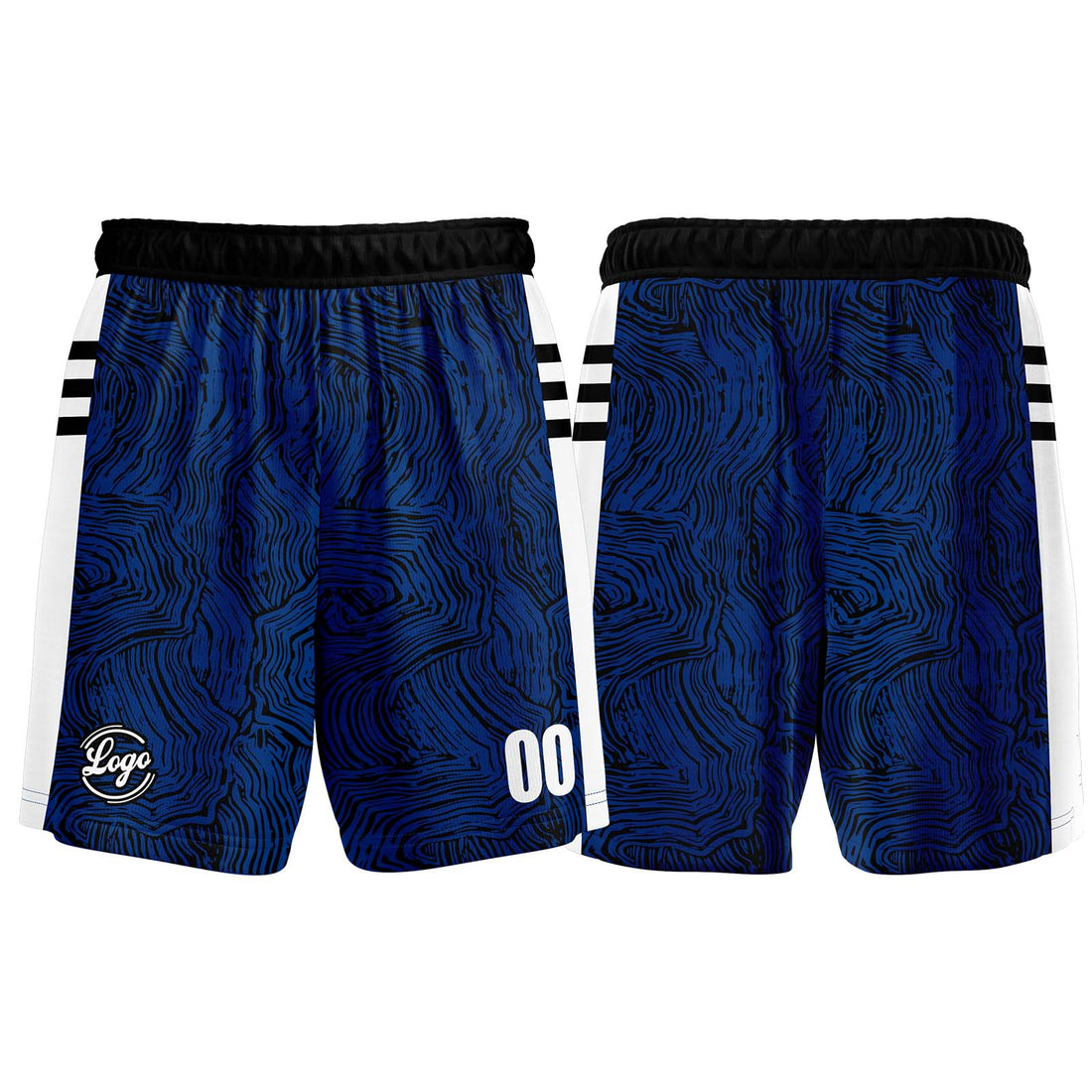 Custom Black Blue Basketball Jersey Uniform Suit Printed Your Logo Name Number