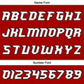 Custom Red Basketball Jersey Uniform Suit Printed Your Logo Name Number