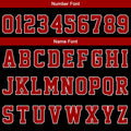 Custom Basketball Jersey Uniform Suit Printed Your Logo Name Number Red-Black