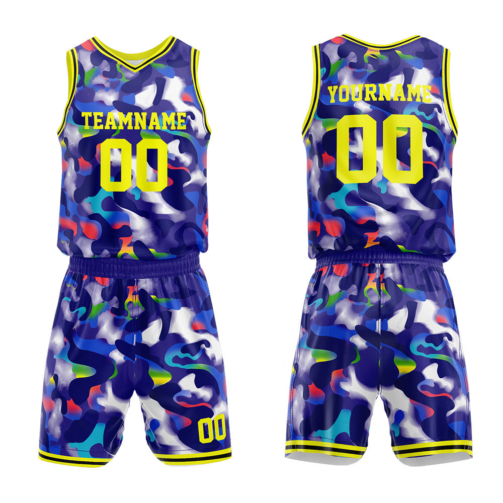 Custom Basketball Jersey Uniform Suit Printed Your Logo Name Number Gorgeous-Navy