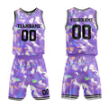 Custom Basketball Jersey Uniform Suit Printed Your Logo Name Number Lavender
