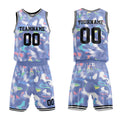 Custom Basketball Jersey Uniform Suit Printed Your Logo Name Number Gorgeous-Grey blue
